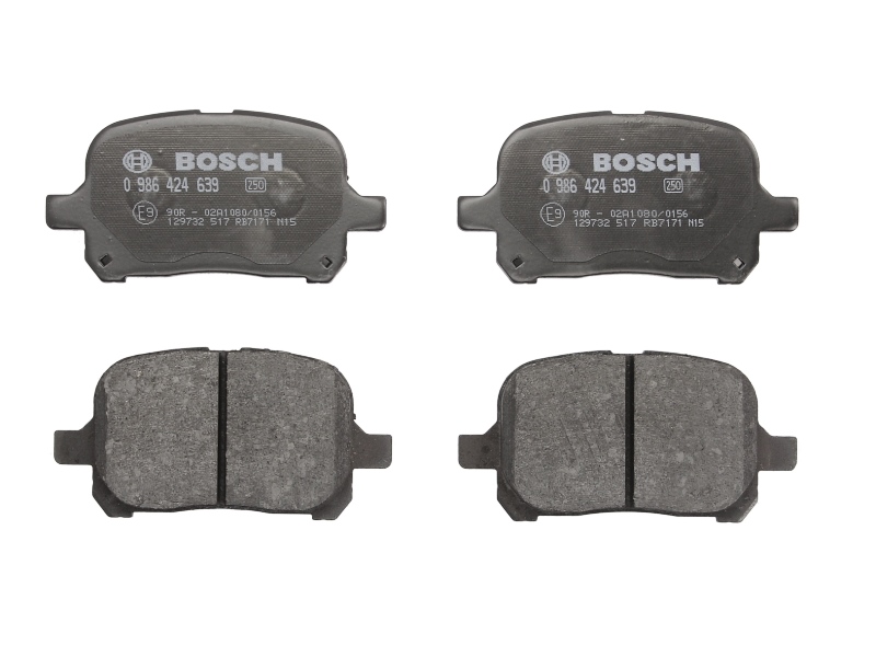 0986424639 BOSCH Комплект тормозных колодок, дисковый тормоз