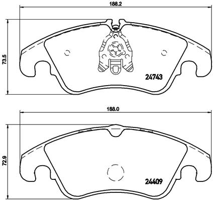 P85098X BREMBO Тормозные колодки - ТЮНИНГ