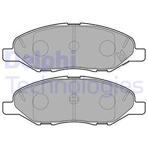 LP3169 DELPHI Комплект тормозных колодок, дисковый тормоз