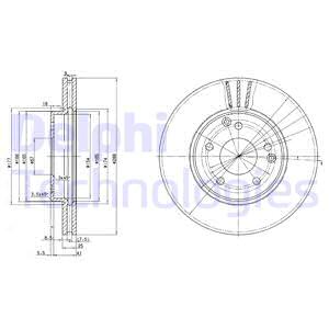 BG3240C DELPHI Тормозной диск