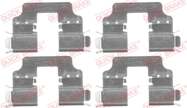 1091750 QUICK BRAKE Монтажный комплект дисковых колодок
