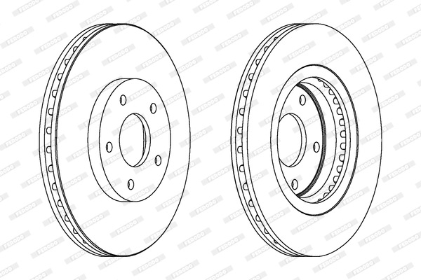 DDF1589C FERODO Тормозной диск