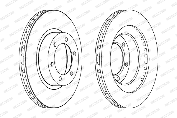 DDF1594C FERODO Тормозной диск