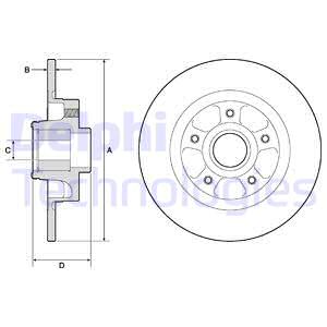 BG9132RS DELPHI Тормозной диск