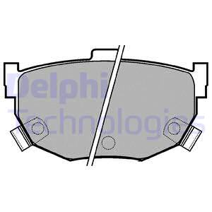 LP1073 DELPHI Комплект тормозных колодок, дисковый тормоз