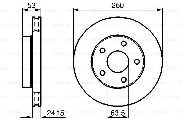 0986478195 BOSCH Тормозной диск