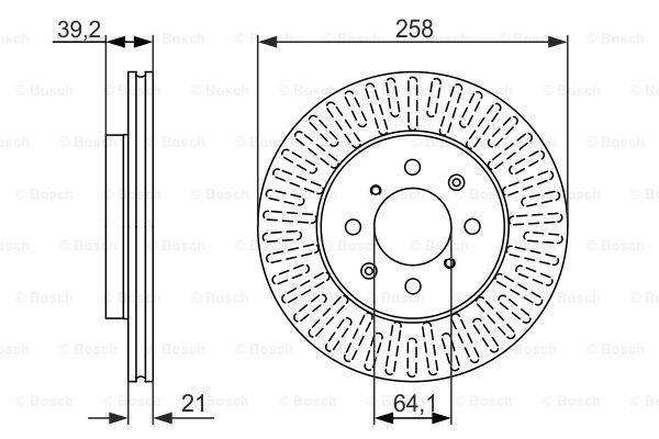 0986479594 BOSCH Тормозной диск