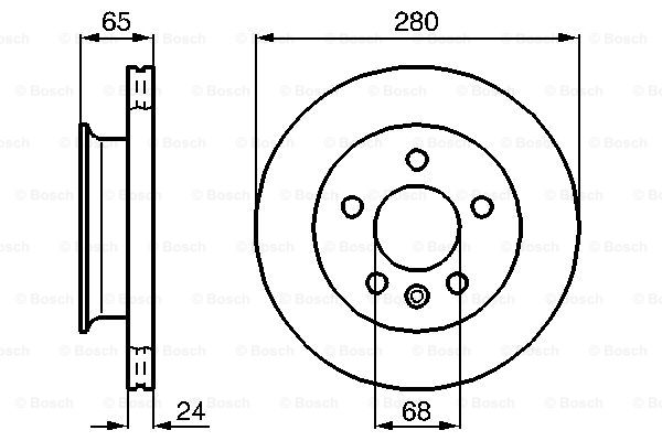 0986478548 BOSCH Тормозной диск