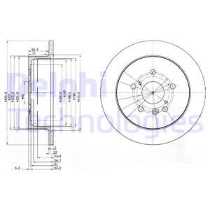 BG3779 DELPHI Тормозной диск