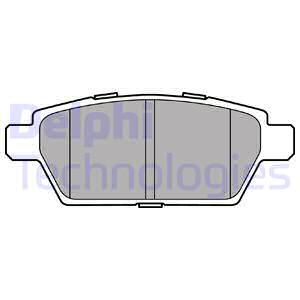 LP2493 DELPHI Комплект тормозных колодок, дисковый тормоз