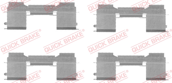 1091729 QUICK BRAKE Монтажный комплект дисковых колодок