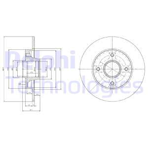 BG9021RS DELPHI Тормозной диск