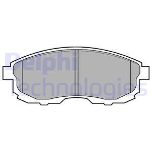 LP812 DELPHI Комплект тормозных колодок, дисковый тормоз