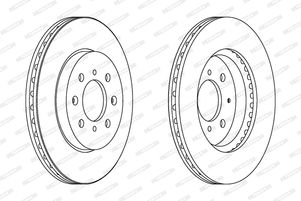 DDF1610C FERODO Тормозной диск