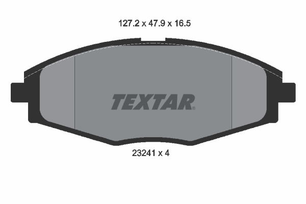 2324102 TEXTAR Комплект тормозных колодок, дисковый тормоз