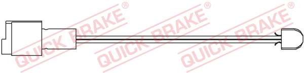 WS0104A QUICK BRAKE Датчик износа дисковых тормозных колодок