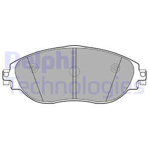 LP2250 DELPHI Комплект тормозных колодок, дисковый тормоз