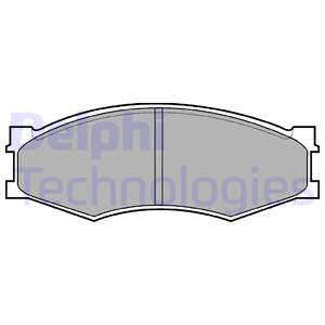 LP358 DELPHI Комплект тормозных колодок, дисковый тормоз