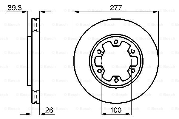 0986478532 BOSCH Тормозной диск