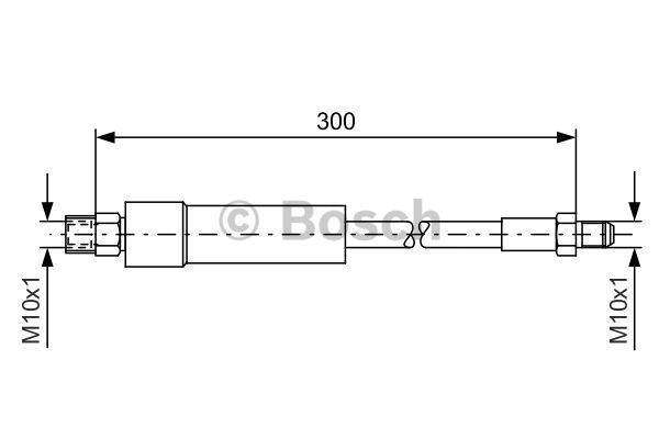 1987476074 BOSCH Тормозной шланг