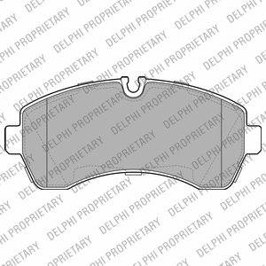 LP1981 DELPHI Комплект тормозных колодок, дисковый тормоз