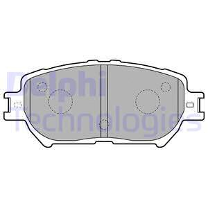 LP1738 DELPHI Комплект тормозных колодок, дисковый тормоз