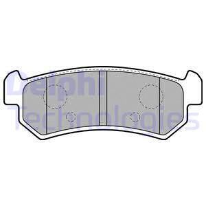 LP1910 DELPHI Комплект тормозных колодок, дисковый тормоз