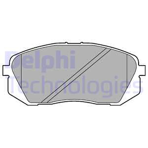 LP2294 DELPHI Комплект тормозных колодок, дисковый тормоз