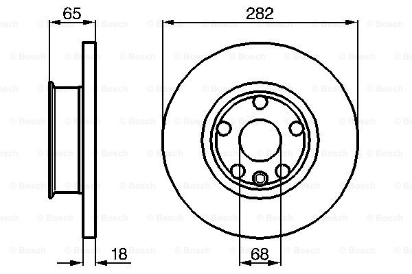 0986478613 BOSCH Тормозной диск