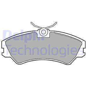 LP668 DELPHI Комплект тормозных колодок, дисковый тормоз