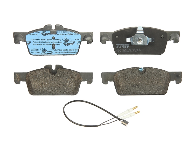 GDB1929 TRW Дисковые тормозные колодки, комплект
