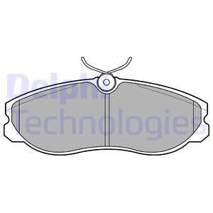 LP847 DELPHI Комплект тормозных колодок, дисковый тормоз