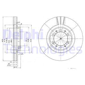 BG3099 DELPHI Тормозной диск