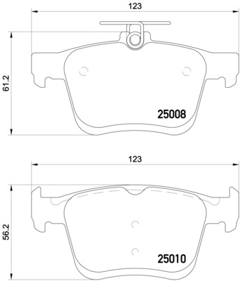 P85125X BREMBO Тормозные колодки - ТЮНИНГ