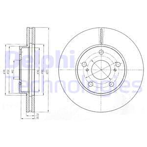 BG4234C DELPHI Тормозной диск