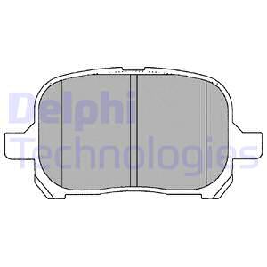 LP1144 DELPHI Комплект тормозных колодок, дисковый тормоз