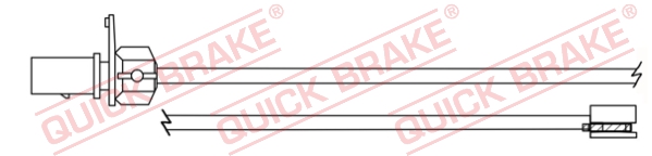 WS0400A QUICK BRAKE Датчик износа дисковых тормозных колодок
