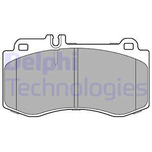 LP2304 DELPHI Комплект тормозных колодок, дисковый тормоз