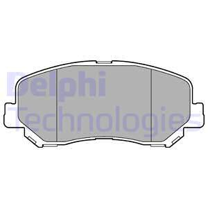 LP3269 DELPHI Дисковые тормозные колодки, комплект