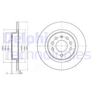 BG3731C DELPHI Тормозной диск