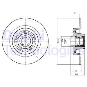 BG9023RS DELPHI Тормозной диск