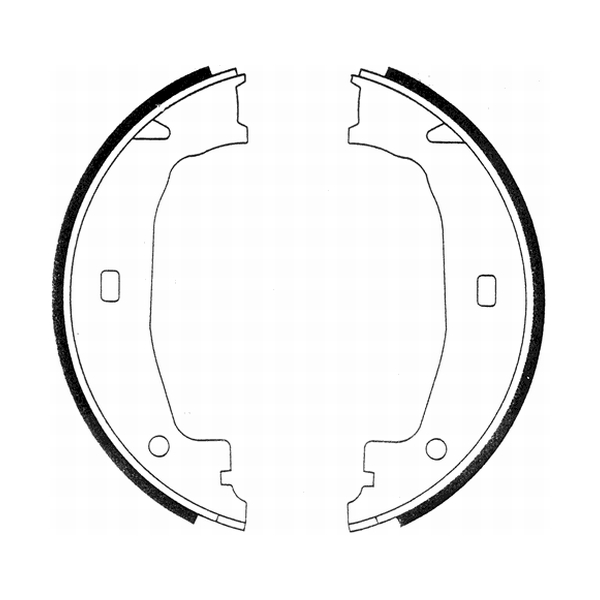 CRB004ABE ABE Барабанные тормозные колодки