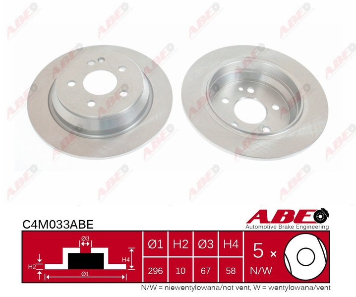 C4M033ABE ABE Тормозной диск
