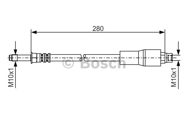 1987476173 BOSCH Тормозной шланг