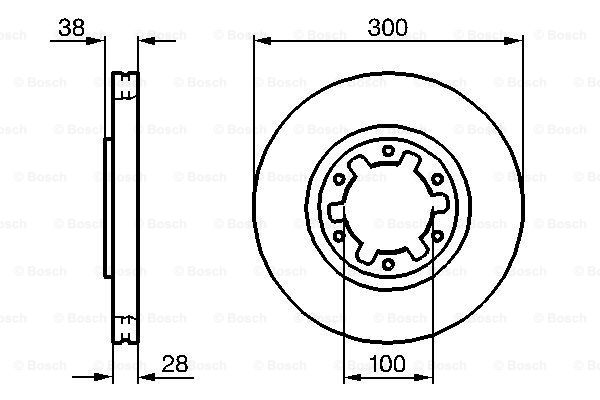 0986479031 BOSCH Тормозной диск