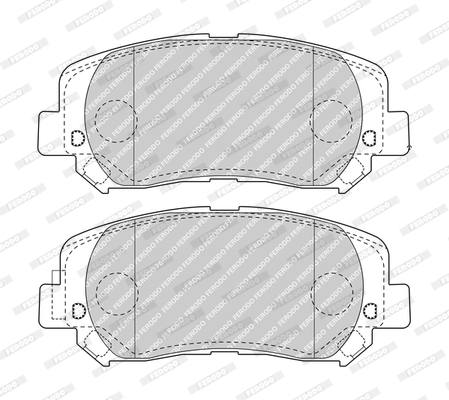 FDB4999 FERODO Дисковые тормозные колодки, комплект