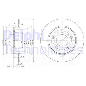 BG4025C DELPHI Тормозной диск