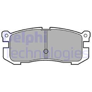 LP624 DELPHI Комплект тормозных колодок, дисковый тормоз