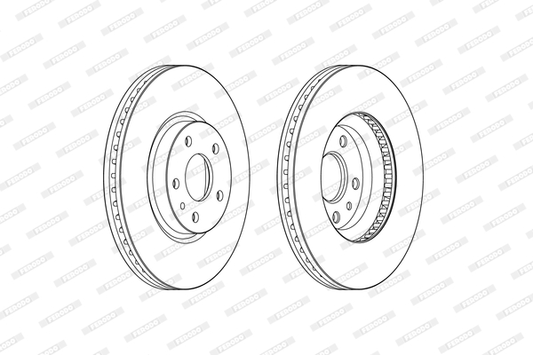 DDF2337C FERODO Тормозной диск