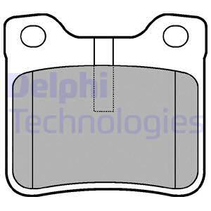 LP991 DELPHI Комплект тормозных колодок, дисковый тормоз